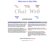 Tablet Screenshot of chat-web.com
